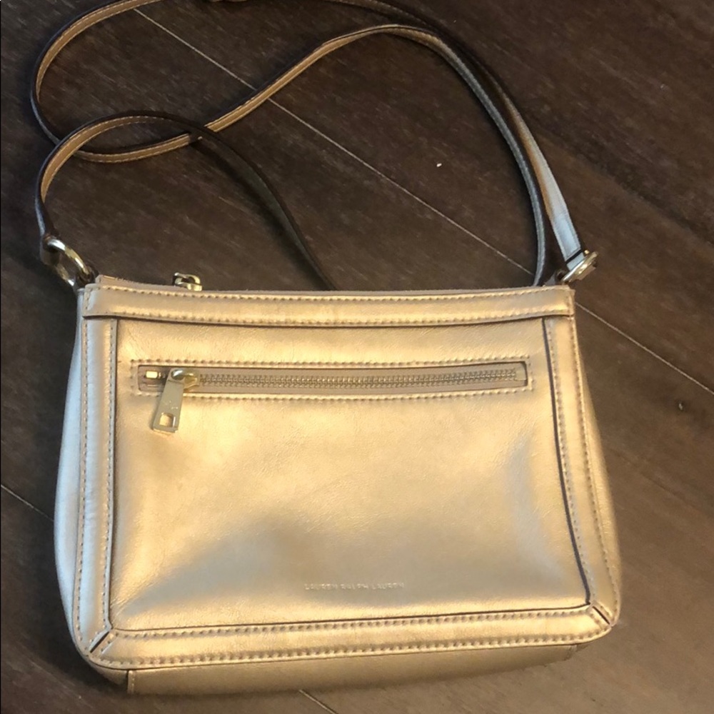 Gold Lauren Ralph Lauren Crossbody Purse